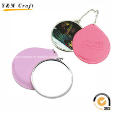 Cheap Customized Print Leather Small Mirrors for Tourism Ym1152